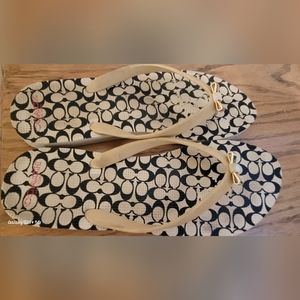 Coach flip flops